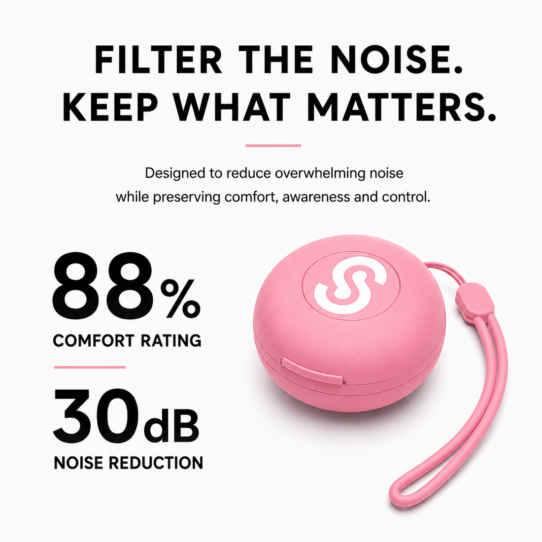 Silencs Earplugs Rose